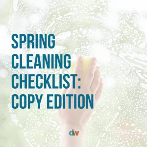 spring cleaning checklist copy edition