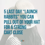 Blog post by Danielle Weil about the 5 last day launch rabbits you can pull out of your hat for a strong cart close.